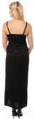 V-Neck Spaghetti Straps Sequined Long Formal Dress back