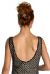 Diagonal Beaded Full Length Formal Dress back
