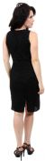 Miniature Floral Beaded Sleeveless Cocktail Dress back