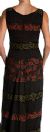 Muli Color Floral Beaded Evening Dress back