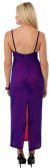 Spaghetti Strapped Floral Beaded Formal Dress back