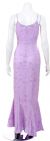 Floral Twirl Hand Beaded Mermaid Formal Dress back