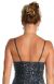 Asymmetric Top Full Length Beaded Gown back
