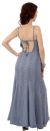 Flared Sequined Prom Dress with Spaghetti Straps back