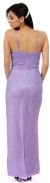 V Straps Sequined Formal Evening Dress back