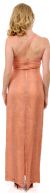Single Shouldered Silk Chiffon Prom Dress back
