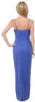 Octagon Patterned Beaded Formal Evening Dress back