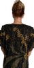 Short Sleeves Tea Length Formal Beaded Two Piece Dress back