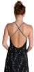 A-line Spaghetti Straps Floral Beaded Cocktail Dress back in Black/White