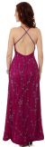 A-line Spaghetti Straps Floral Beaded Cocktail Dress back