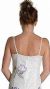 Square Neck Beaded Cocktail Gown with Painted Flowers back