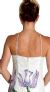 Halter Neck Beaded Formal Gown with Painted Flowers back