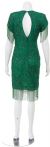 Short Sequined Dress with Hanging Beads back