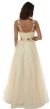 A-Line Organza Long Formal Prom Dress with Beading  back