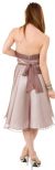 Strapless Bridesmaid dress with detachable sash back in Mocha