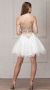 Spaghetti Straps Cold-shoulder Beaded Tulle short Prom Dress back