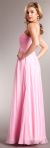 Broad Straps Shirred Bust Long Formal Evening Prom Dress back