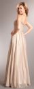 Shirred Bust Long Formal Bridesmaid Dress with Rhinestones back