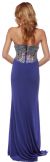 Sweetheart Neck Rhinestones Bodice Long Prom Pageant Dress back