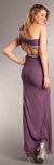 One Shoulder Long Formal Dress with Bejeweled Waist back