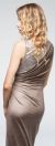 Sleeveless Wrap Around Style Shimmery Long Formal Prom Dress back