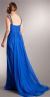 Bejeweled Straps Shirred Long Formal Evening Prom Dress back