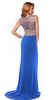 Mesh Rhinestones Bodice Long Prom Pageant Dress back