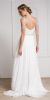 Rhinestone Accented Drop Sleeve Formal Gown back