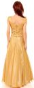 Beaded Top Long Formal Prom Gown with Puffy Skirt back