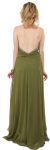 Beaded Halter Formal Prom Dress with Shirrs and Ruffles back