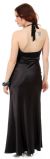 Beaded Empire Cut & Halter Neck Formal Prom Dress back