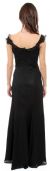 Ruffle Beaded Formal Dress back