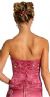Strapless Beaded Prom Dress with Cascading Ruffles back