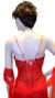 See-Thru Beaded Waist Prom Dress back