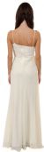 Asymmetric Top Floral and Sheered Wedding Dress back