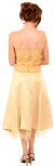 Net and Bow Shirred Bodice Short Party Dress back