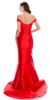 Off-Shoulder Mermaid Skirt Long Prom Pageant Dress back