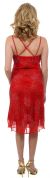 Crossed Back Beaded Cocktail Dress back