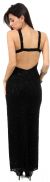 Front Keyhole with Open Back Fully Beaded Formal Gown back