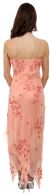 Formal Dress with Beaded Flower Patterns back