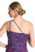 One Shoulder Prom Dress with Beaded Miniature Flowers back