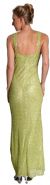 Halter Neck Long Beaded Gown with Flared Bottom back