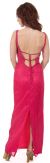 Deep V-Neck Beaded Long Dress with Straps at back  back