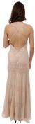Floral Beaded Formal Dress back