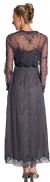 2 Piece Floral Beaded Formal Dress back in Charcoal color