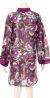 Long Sleeve Floral Print Purple Summer Dress back