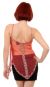 Asymmetric Spaghetti Net Top with Mocha or Silver Beading back