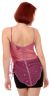 Spaghetti Strapped Petal Beaded Translucent Top back