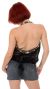 Halter Top Sequined Night on the Beach Blouse back