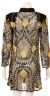 Fully Sequined Sheer Long Sleeve Formal Dress back